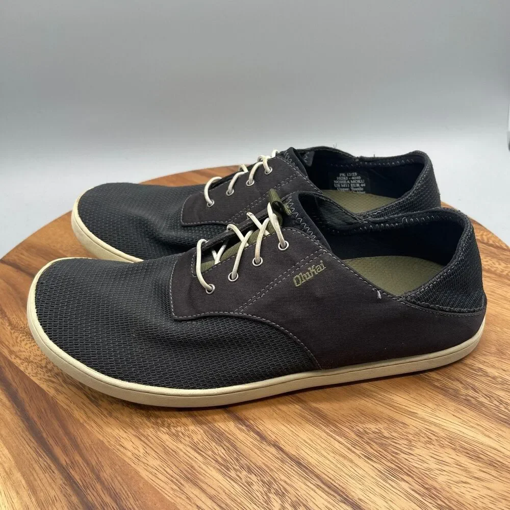 Olukai Nohea Moku Shoes Mens Size 11 Black Comfort Casual Walking Sneakers